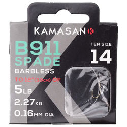 Kamasan Hooks To Nylon B911 Wide Gape Barbless